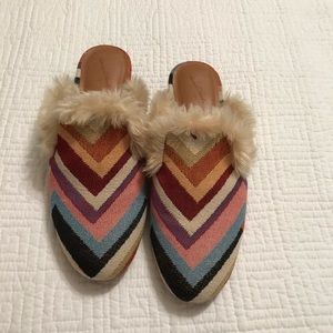 Universal Thread Bibiana Faux fur mules